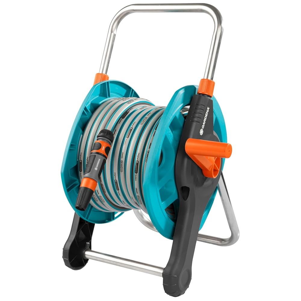 Amazon.com: Gardena 13mm x 20m Hose Reel Set : Patio, Lawn